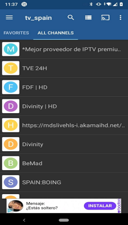 Aplicativo de IPTV atualizado